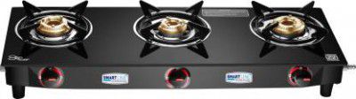 COOKSHINE byCookshine Smart Trio, ISI Marked LPG Stove (MS Body), Big Size Iron Manual Gas Stove  (3 Burners)