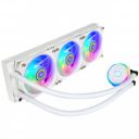 Cooler Master PL360 Flux CPU Liquid Cooler - White | Low Profile 360mm Radiator...