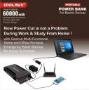 Coolnut 60000mAh Power Bank/Mini Inverter/Power Backup for All Laptops, Tablets, Smart Phones, WiFi Routers...