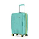 Core Cabin Suitcase 55 cm 20 inch  Luggage for Men & Women Aegean Blue/Meadow Yellow...