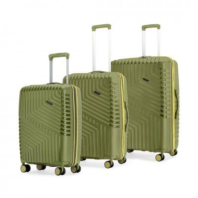 LAttitude By Provogue Core Set of 3 Trolley Bags Cabin + Medium + Large Polypropylene Hard Suitcase
