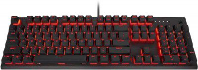 Corsair K60 PRO Cherry Mechanical Key switches - Red LED Backlighting Gaming Keyboard - Black