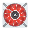 CORSAIR ML120 LED Elite, 120mm Magnetic Levitation Red LED Fan with AirGuide, Single Pack - White Frame...