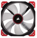 Corsair ML140 PRO LED, Red, 140mm Premium Magnetic Levitation Fan...