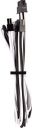 CORSAIR Premium Individually Sleeved PCIE Cable, Type 4 (Generation 4), White/Black...
