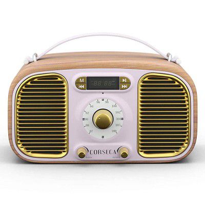 Corseca Eternia Retro Styled 20 Watt 2.0 Channel Wireless Bluetooth Speaker
