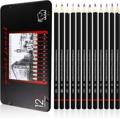 Corslet 12 Pcs Drawing Pencils for Sketching