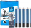 Corslet Pack of 13 Artist Pencil for Sketching Pencils Drawing Pencil Set...