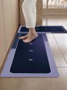 Cortina 2 Pcs Kitchen Mats, Waterproof Memory Foam Kitchen Rugs - (120 * 40 cm, 40 * 60 cm, Blue)...