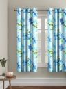 Cortina Floral Light-Filtering Polyester Curtains 5 feet Long Set of 1 for Window...