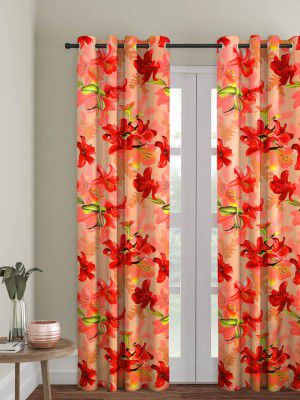 Cortina Floral Printed Single Long Door Curtain