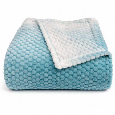 Cortina Jacquard All Season Blanket Single Size (Aqua, 150x200 cm) Color May Vary