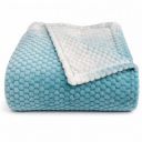 Cortina Jacquard All Season Blanket Single Size (Aqua, 150x200 cm) Color May Vary...