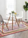 Cortina Jute Rug - Braided Reversible Rug for Living Room Bedroom - Multicolor, Width 5*Length 7 FT...