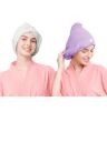 Cortina Microfiber Hair Towel Cap, Soft Absorbent Quick Drying Cap, Wrap Cap for Women Girls-Pack of 2...