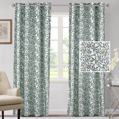 Cortina Polyester 75% Blackout Curtains Set of 2 Floral Print