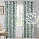Cortina Polyester 75% Blackout Curtains Set of 2 Floral Print...
