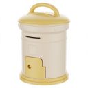 Cortina Post Box Design Piggy Bank for Kids & Adults (Yellow, Pack of 1)...
