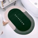 Cortina Premium Silicon Door Mat, Bathroom Carpet, Cushion Mat Super Absorbent Soft Carpet, Quick Dry Dirt Barrier for Home, Office, (60x40), Green...