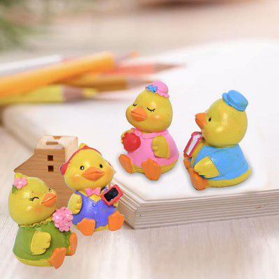 Cortina Resin Small Baby Duck Statue for Home Decor Aesthetic Home Decor Items - Showpiece 