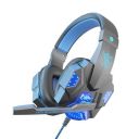 Cosbary Wired Over Ear Gaming Headphone with Remote Control, LED, Noise Cancelling Mic, Ergonomic Lightweight Design with Padded Ear Cushions, Compatible for PS4, PS5, Switch, Laptops (Black/Blue)...