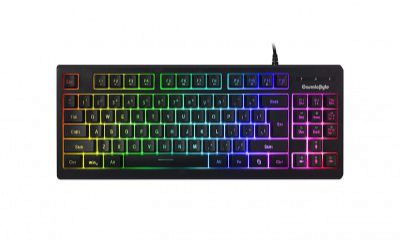 Cosmic Byte CB-GK-22 Veritas TKL Membrane Keyboard with RGB LED, Double Shot Keycaps and Sonic Spectrum