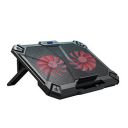 Cosmic Byte Comet Laptop Cooling Pad, Dual 140 mm Fans, LED Lights, Fan Speed Adjustment, USB Ports, Support Upto 17" Laptops (Red)...
