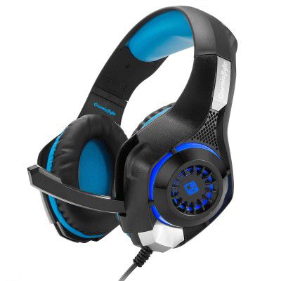 Cosmic Byte GS410 Wired Over-ear Headphones (Black/Blue Pack Of 1)