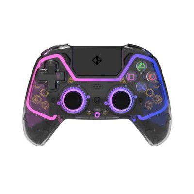 Cosmic Byte Quantum Gamepad Dual Model Bluetooth+ Wired, 1000mAH Battery (Transparent Black)