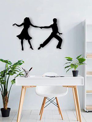 Cosmic Craft Beautiful Dancing Couple Wall Art to Hang Wall Decor (Black) Craft-06-CC