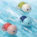 COSMOBABY Premium Cute Swimming Bath Toys for Toddlers 1-3, New Born Baby Bathtub Water Toys (Pack of 2)...