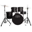 COSMOS 5 Piece Complete Acoustic Drum Kit/Drumset with drumsticks, Cymbals and throne - With Hardware. Best Sounding shells, most durable build (Black)...