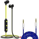 Cospex CSPX_BT Headset&AUX Wireless Bluetooth in Ear Neckband Headset with Mic...