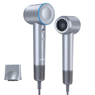 COSTAR High-Speed Ionic Hair Dryer, 110000 RPM Brushless Motor (HALO V2, Silver)