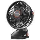 COSTAR Mini Portable Clip Fan Battery Operated, 5-Speed Rechargeable Fan Less Vibration, 360° Rotate Personal Mini Fan  (Black)...