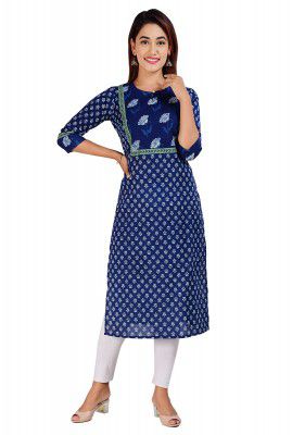 COTLAND Fashions Jaipuri Cotton Printed Straight Kurti for Women