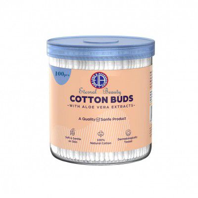 Cotton Swabs/Buds for Ear & Nose Cleansing - Pack of 100