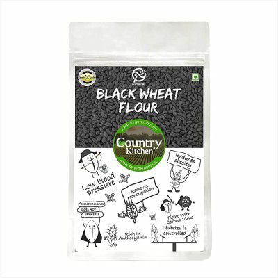 Country Kitchen Organic Natural Black Wheat Flour Atta for Eating - 450 GM