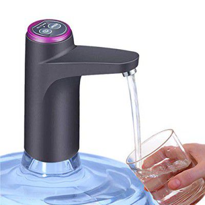Cozy Blue Water Dispenser, Portable Water Bottle Pump Off Switch Black