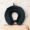 COZYARDS Memory Foam Neck Pillow, Travel Pillow Provides Neck Support to Prevent Neck Pain, for Flight, Train, Bus or Car Rides - Black...