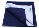 Cozymat Dry Sheet Quick Waterproof Breathable Bed Protector & Crib Sheet (Size: 70cm X 100cm) Navy Blue, Medium...