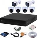 CP PLUS 8 Channal HD DVR 1080p 1Pcs,Colorful View In Nightvision Outdoor Camera 2.4 MP 2Pcs, Indoor Camera 2.4 MP 4Pcs,1 TB Hard Disk,Full combo set ( TRUSTED PURCHASE FOR ARMRetail ) Security Camera ...