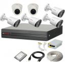 CP PLUS 8 Channal HD DVR 1080p,Outdoor & Indoor Camera 2.4 MP 6Pcs Security Camera  (500 GB, 8 Channel)...