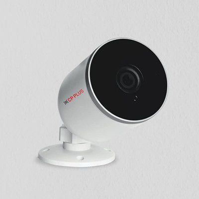 CP Plus Bullet Security Camera | 1080P Full HD | Motion Detection | Night Vision | Supports Alexa & Ok Google | 15 Mtr, White - CP-V21A