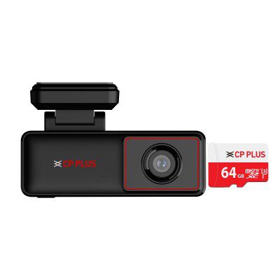 CP PLUS CarKam Car Dashcam with 2MP Full HD Resolution – CP-AD-H2B-W with SD Card