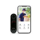 CP PLUS Smart WiFi Wireless Video Doorbell | 2MP Full HD Video | Super Wide View Angle | Night Vision | Real-Time Two-Way Audio | SD Slot up to 128GB | 20 Chime Melodies - CP-L23, Black...