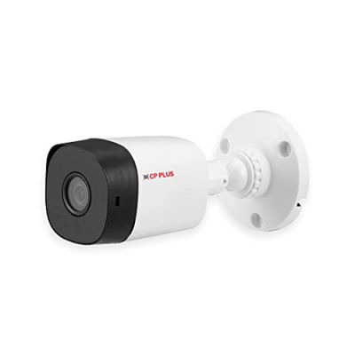 CP PLUS Weatherproof Outdoor Wired Bullet Security Camera | 2.4 MP | 1080P Full HD Recording | (D-WDR) | CP-URC-TC24PL2-V3 (White)