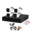 CP PLUS Wired 4 Channel HD DVR 1080p , Outdoor Camera 2.4 MP 4Pcs , Combo Set...