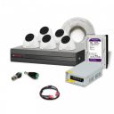 CP PLUS Wired 8 Channel HD DVR, with 2.4MP Outdoor Bullet Camera (5 nos) |1TD HDD 0MT Co-Axail | HDMI, BNC and DC connectors - CP-UCK-T5-B1...