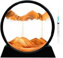 CPENSUS Moving Sand Art Picture Glass Liquid Painting 3D Natural Landscape showpieces for Home Decor...